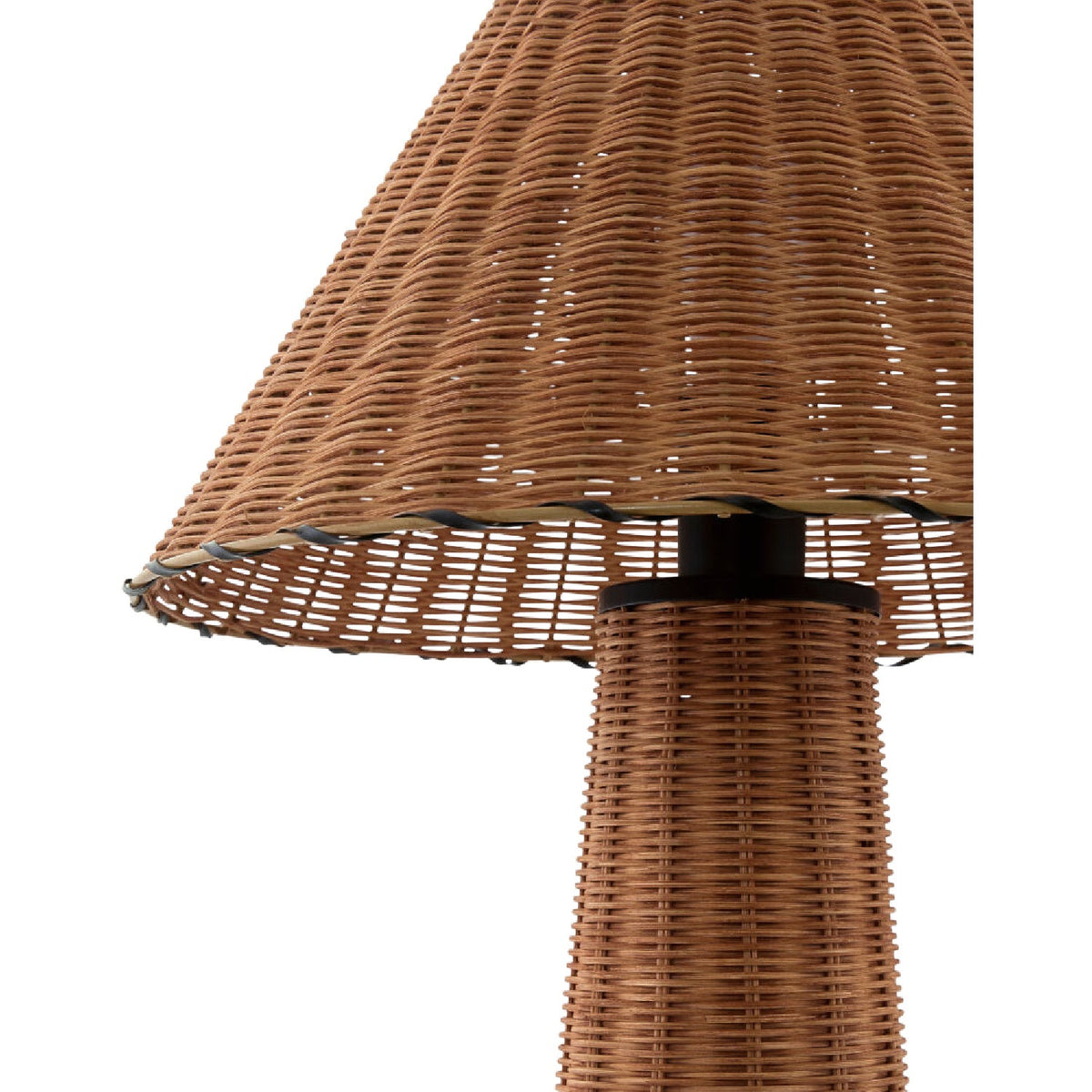 Modern European furniture - Empire Brown Rattan Table Lamp - www.oroa.com