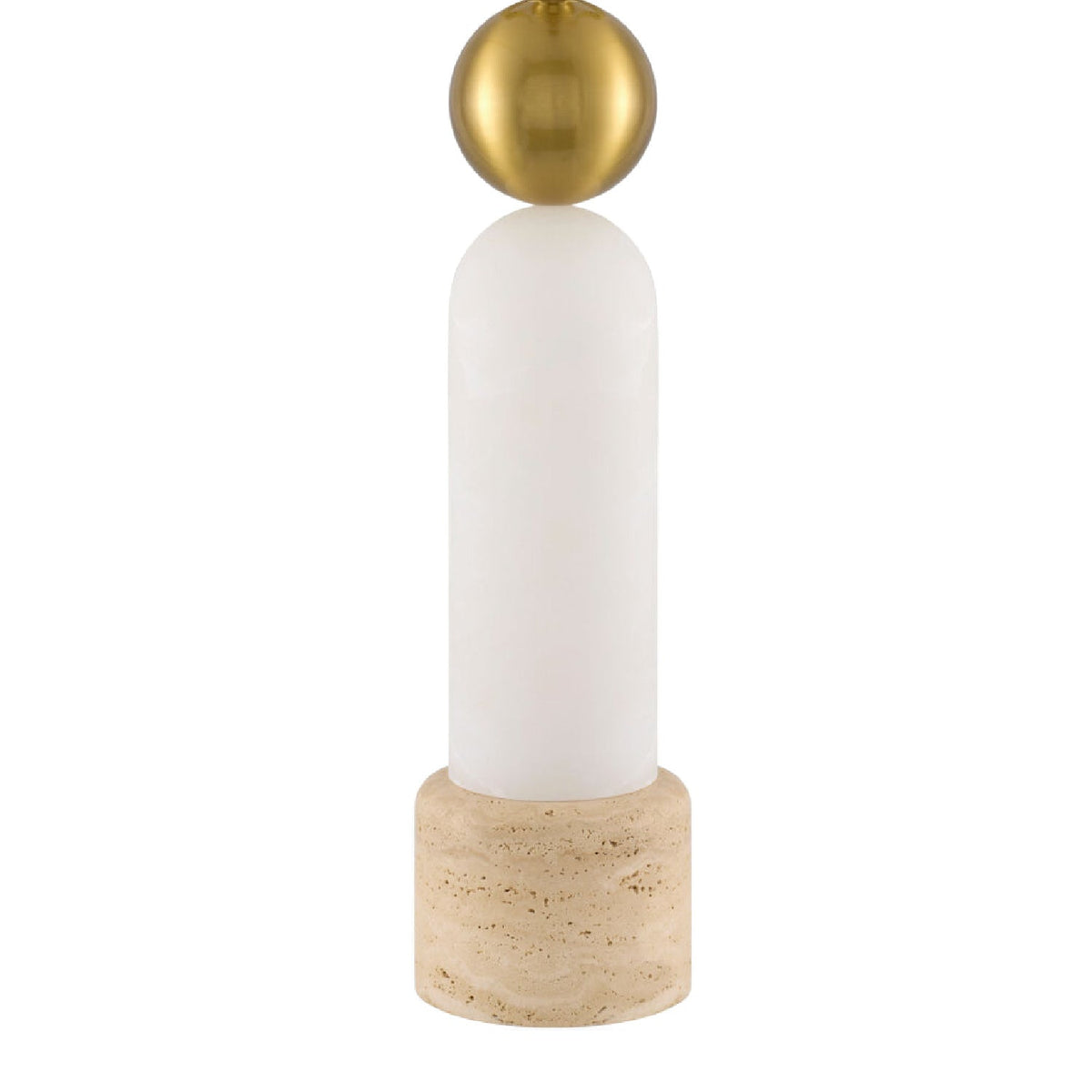 Modern European furniture - White Stone Modern Table Lamp - www.oroa.com