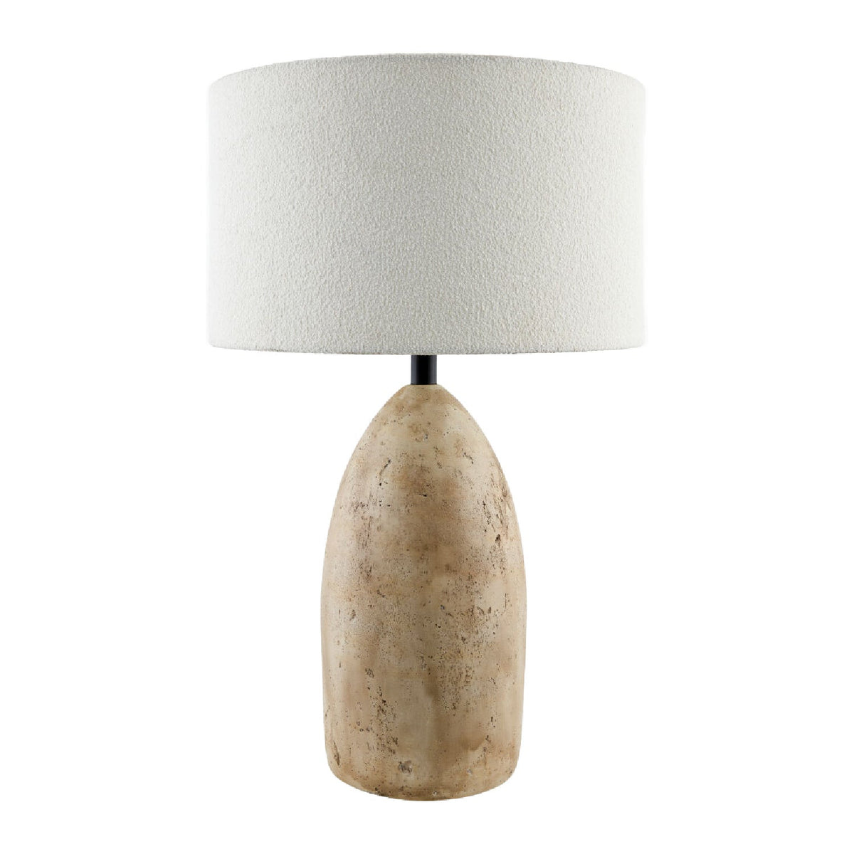 Modern European furniture - Beige Concrete Accent Table Lamp - www.oroa.com