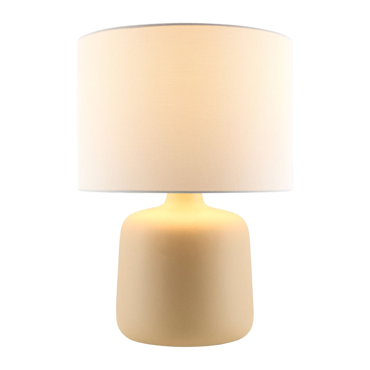 Modern European furniture - White Jute Ceramic Table Lamp - www.oroa.com