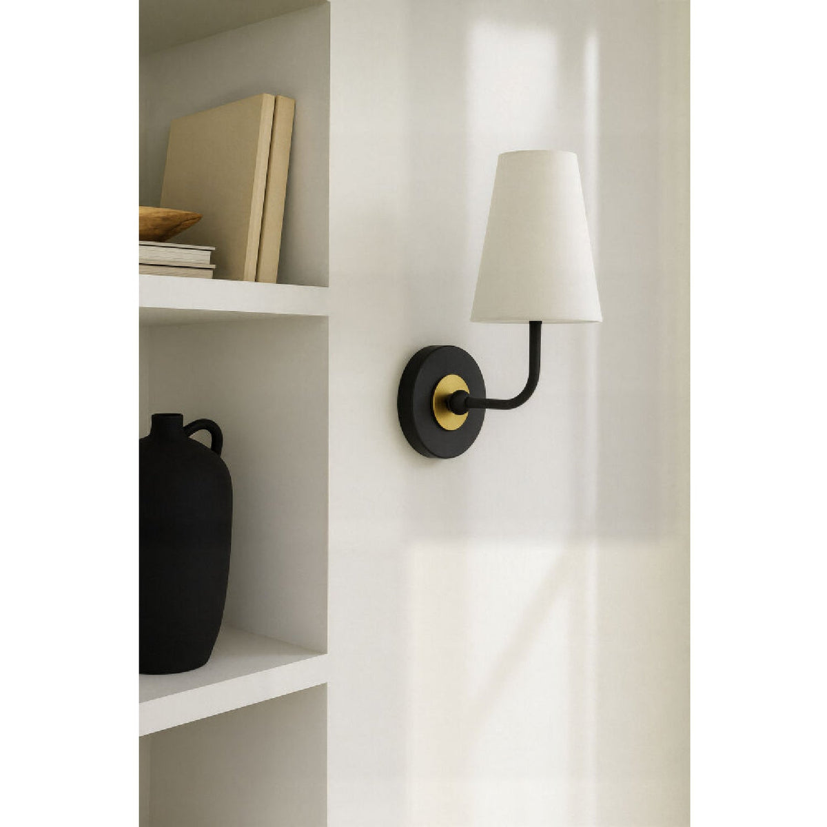 Modern European furniture - Elongated White Shade Wall Lamp - www.oroa.com