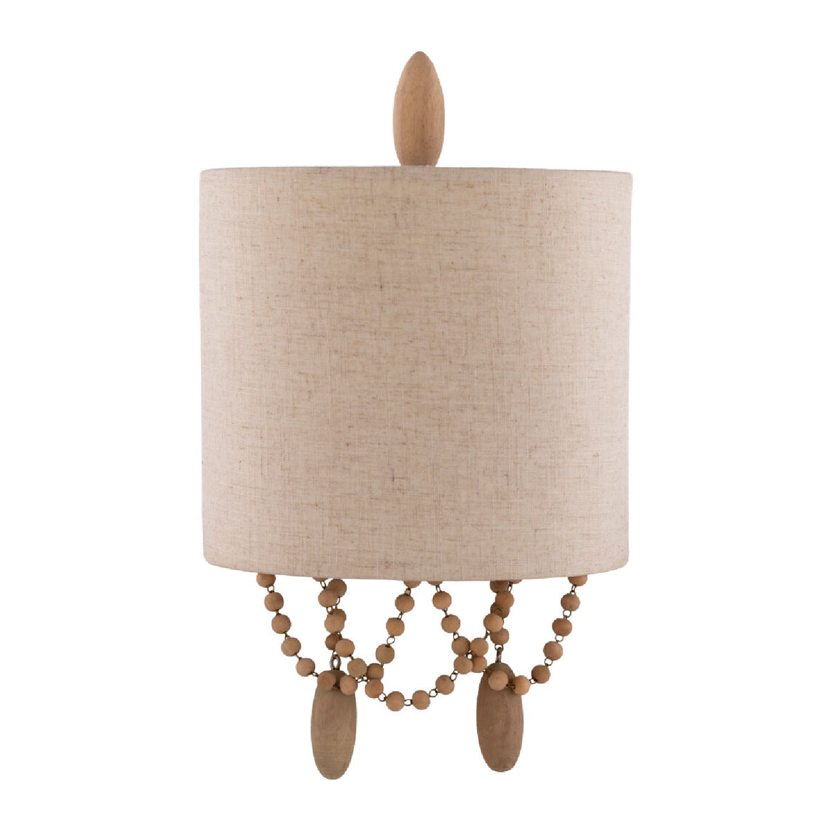 Modern European furniture - Beige Linen Beaded Wall Lamp - www.oroa.com