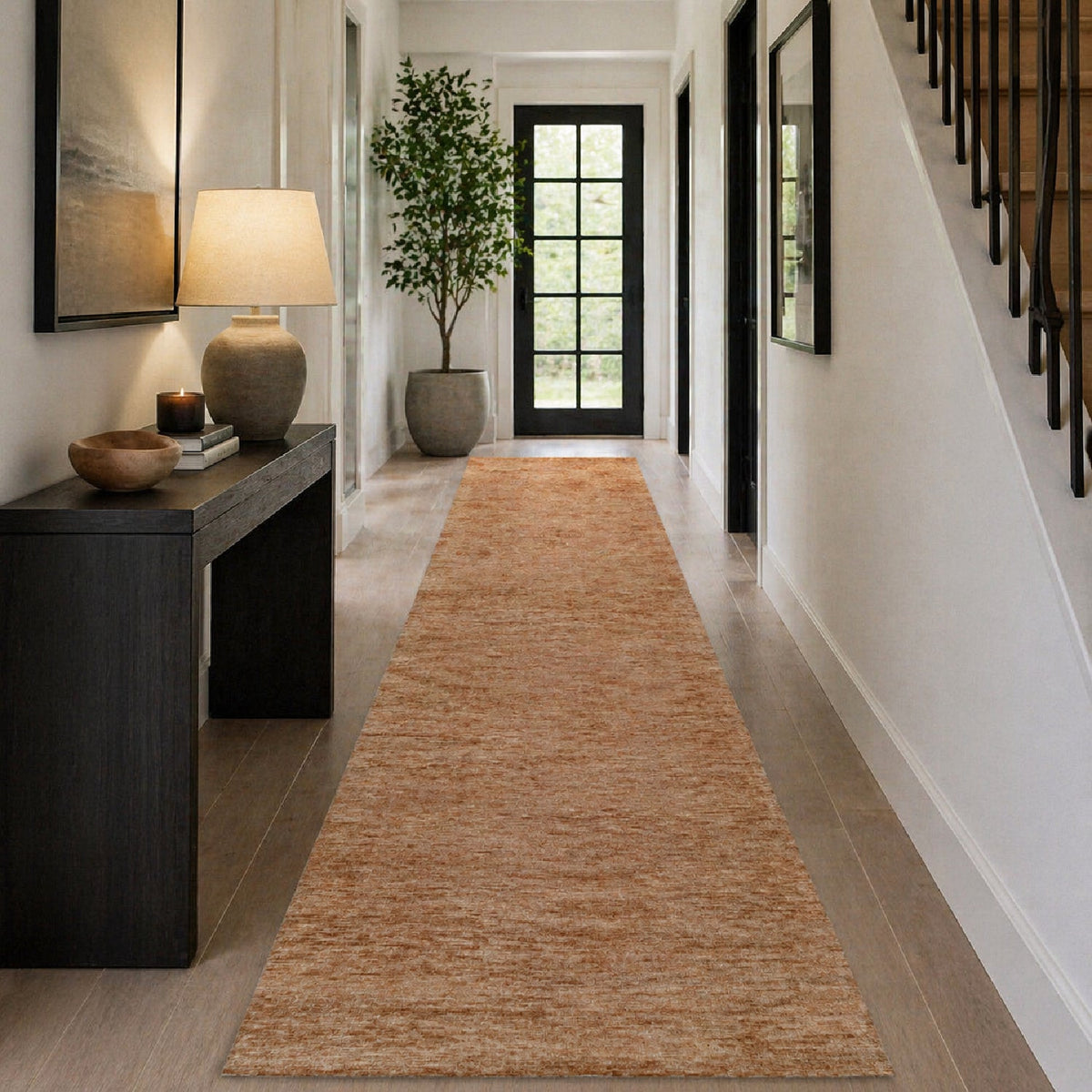 Modern European furniture - Hand-Knotted Wool Table Runner - www.oroa.com