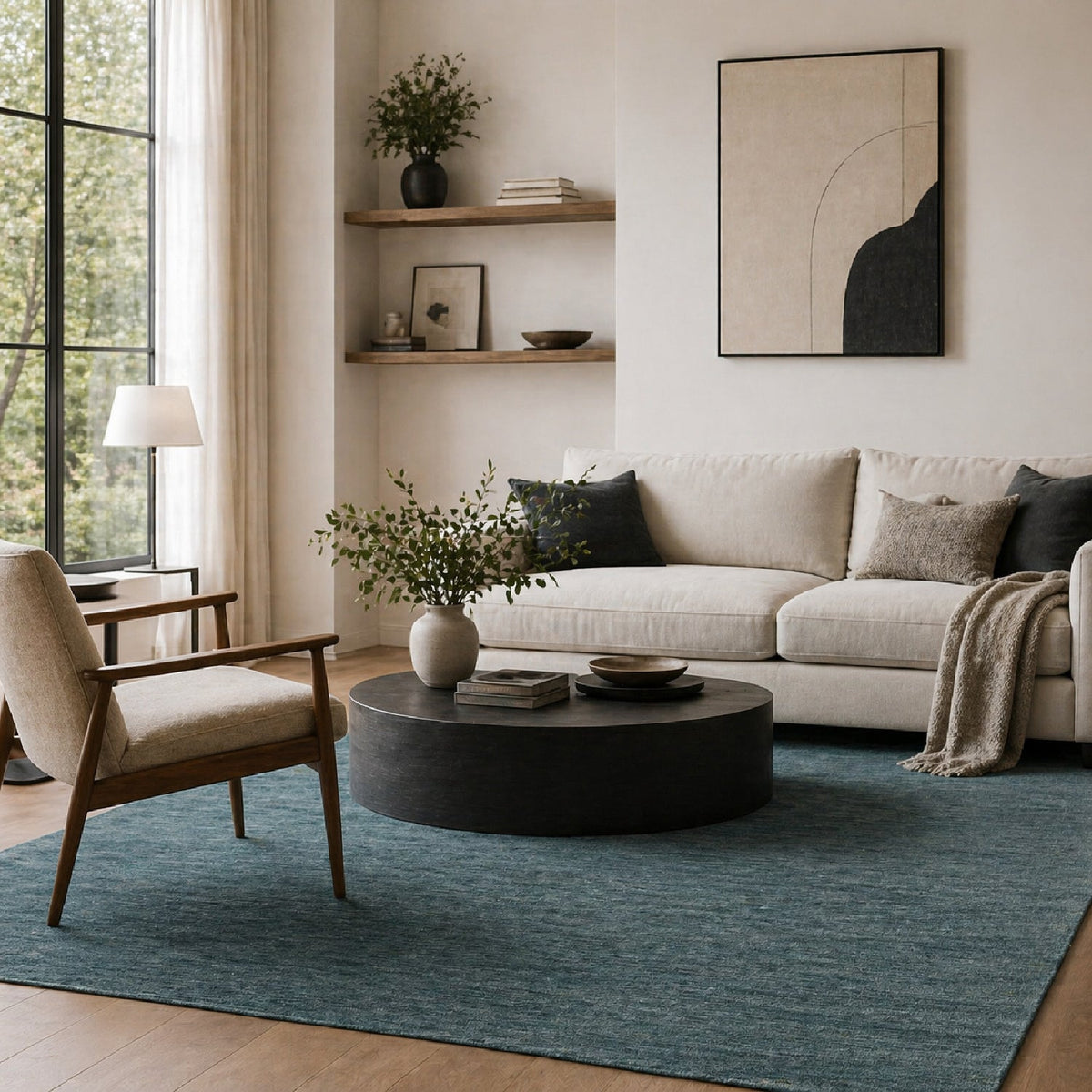 Modern European furniture - Hand-Knotted Wool Fringed Carpet - www.oroa.com