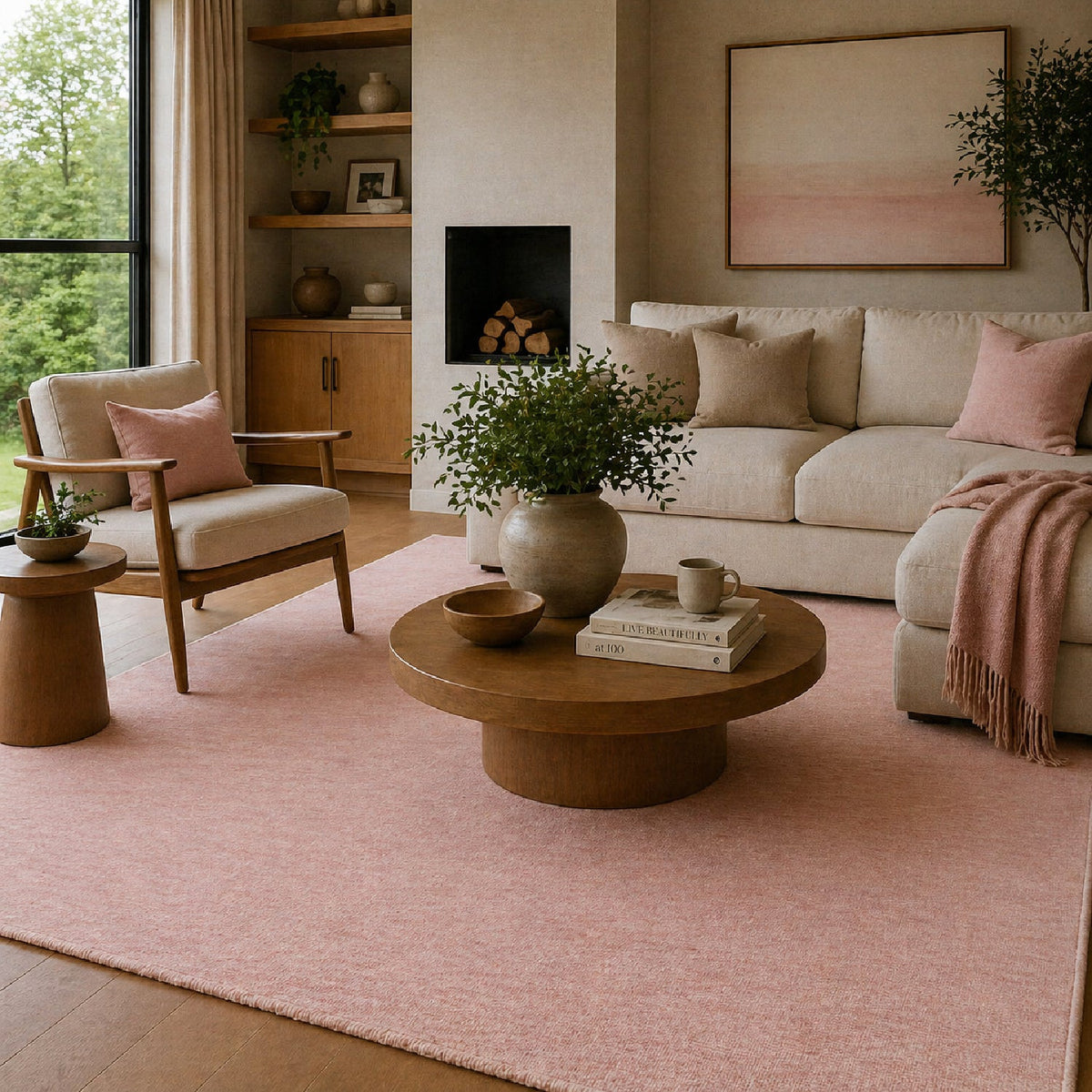 Modern European furniture - Hand-Knotted Wool Fringed Carpet - www.oroa.com