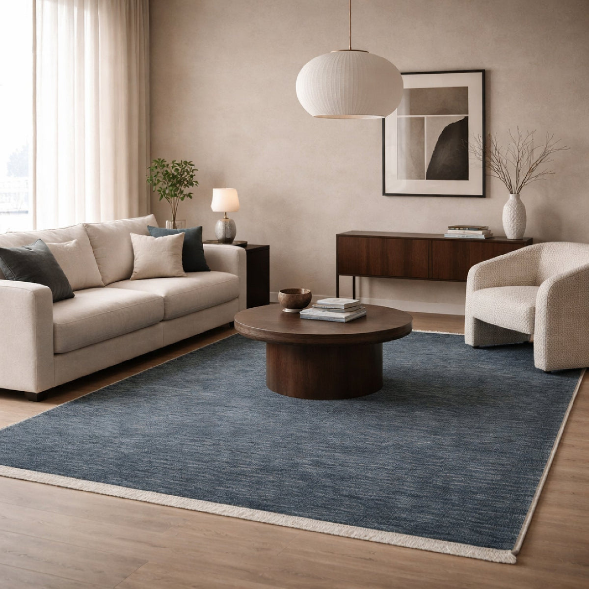 Modern furniture - Hand-Loomed Wool Fringe Carpet - www.oroa.com