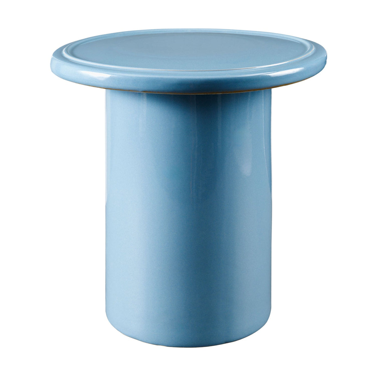 Modern European furniture - Blue Ceramic Outdoor Stool - www.oroa.com