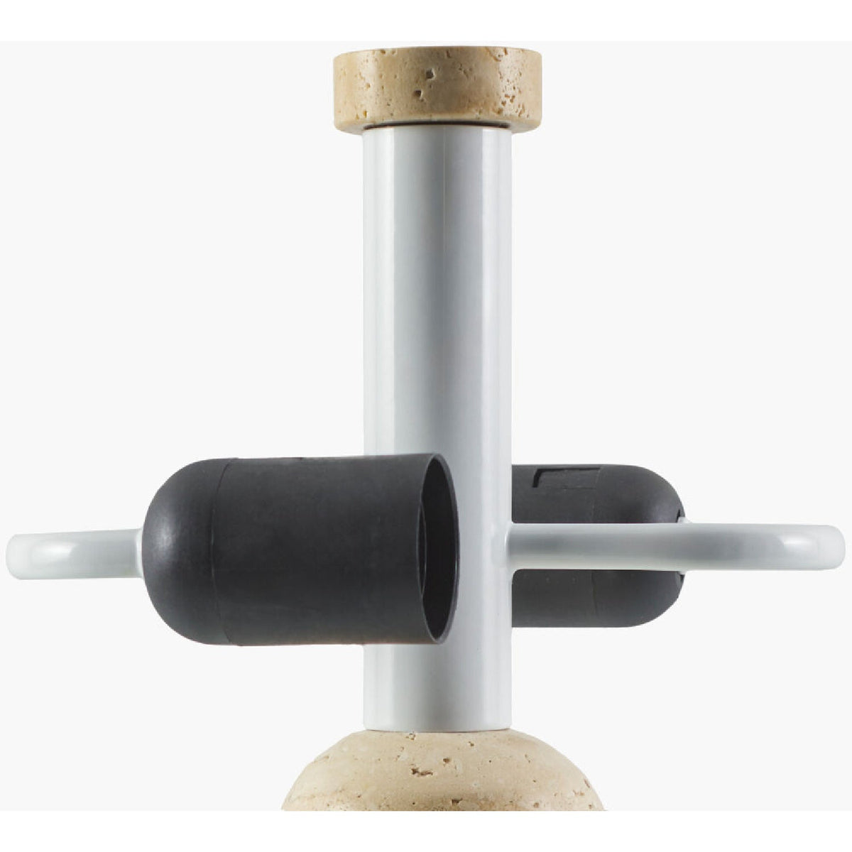 Modern European furniture - Metal Shade Travertine Table Lamp L - www.oroa.com