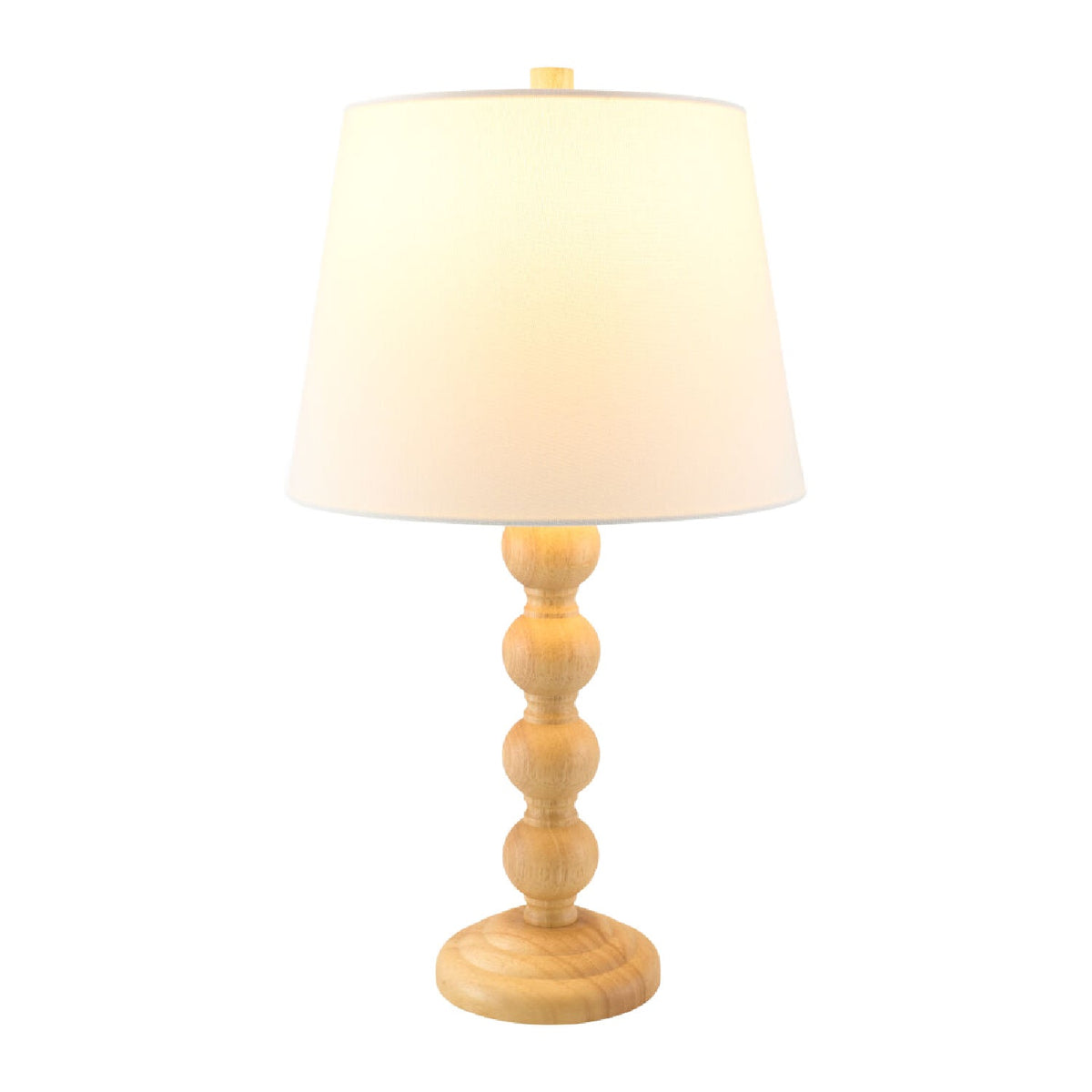 Modern European furniture - Rubberwood Beige Linen Table Lamp - www.oroa.com