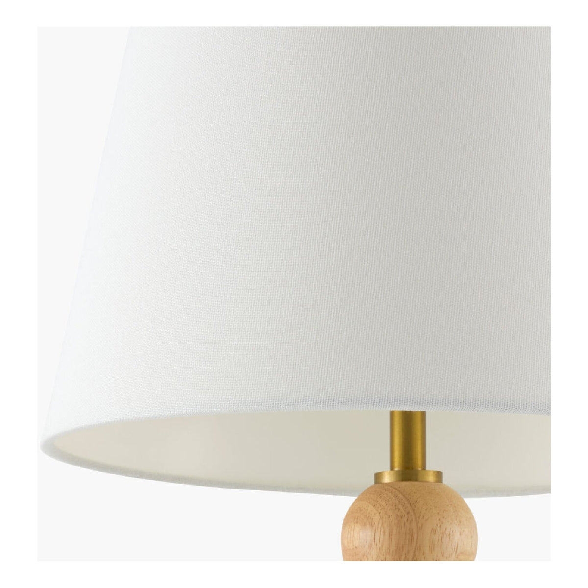 Modern European furniture - Rubberwood Beige Linen Table Lamp - www.oroa.com
