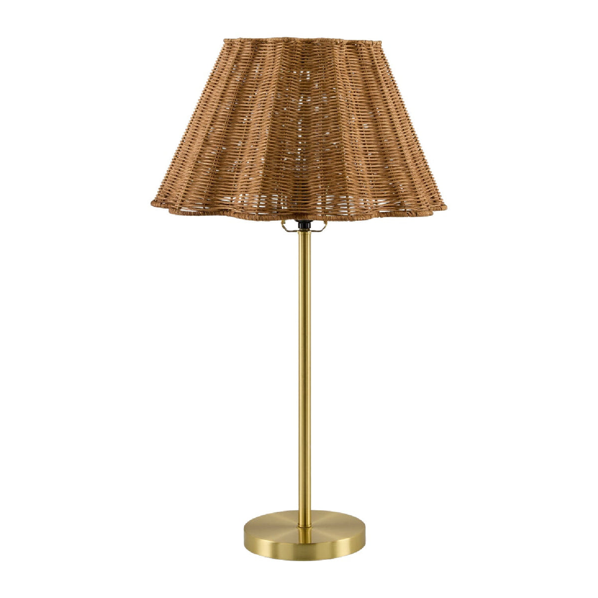 Modern European furniture - Wavy Rattan Accent Table Lamp - www.oroa.com