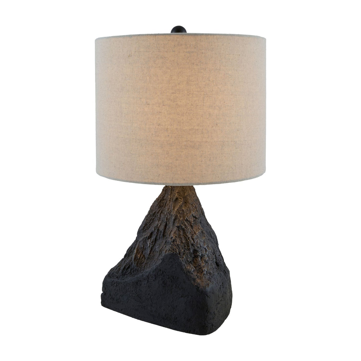 Modern European furniture - Black Organic Textured Table Lamp - www.oroa.com