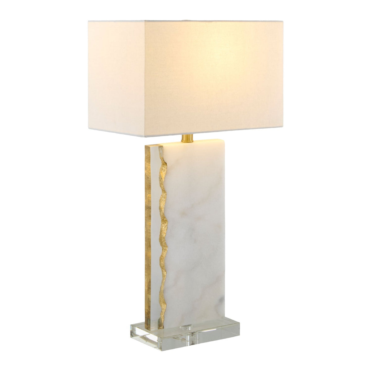 Modern European furniture - Gold Leaf Marble Table Lamp - www.oroa.com