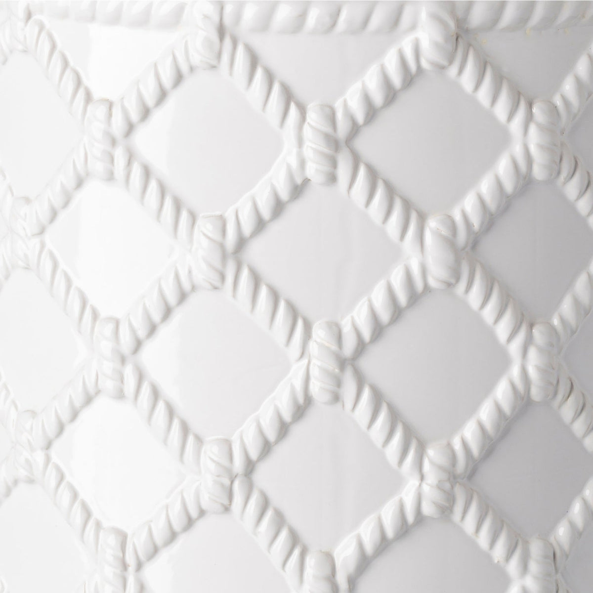 Modern European furniture - Lattice Patterned Ceramic Garden Stool - www.oroa.com