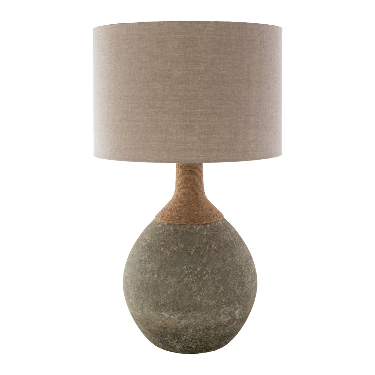 Modern European furniture - Khaki Linen Accent Table Lamp - www.oroa.com