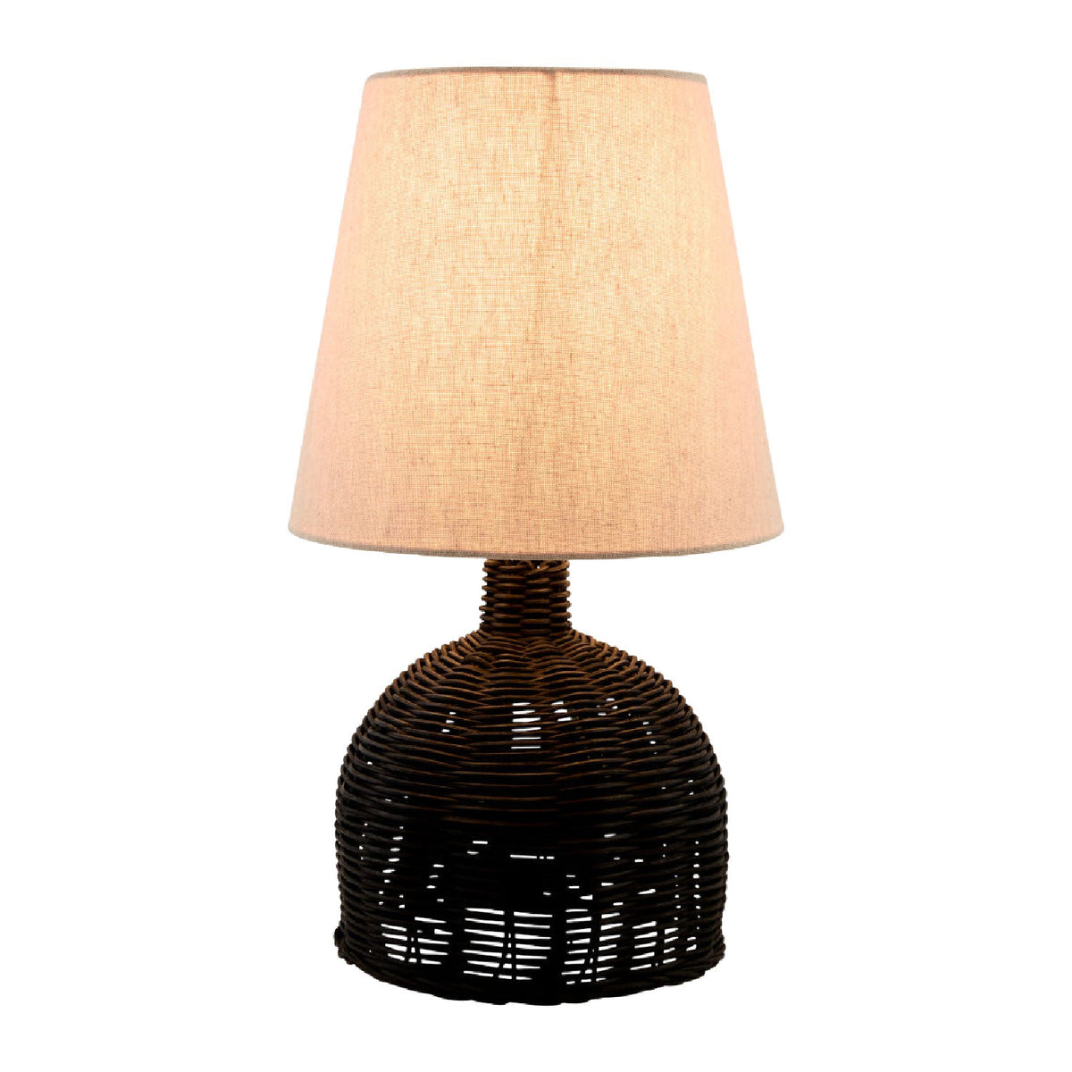 Modern European furniture - Brown Rattan Base Table Lamp - www.oroa.com