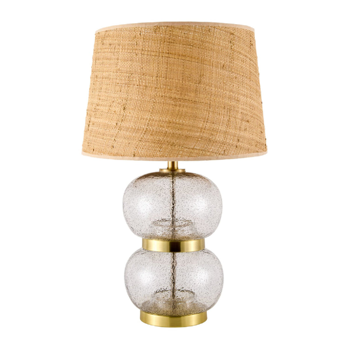 Modern European furniture - Textured Clear Glass Table Lamp - www.oroa.com