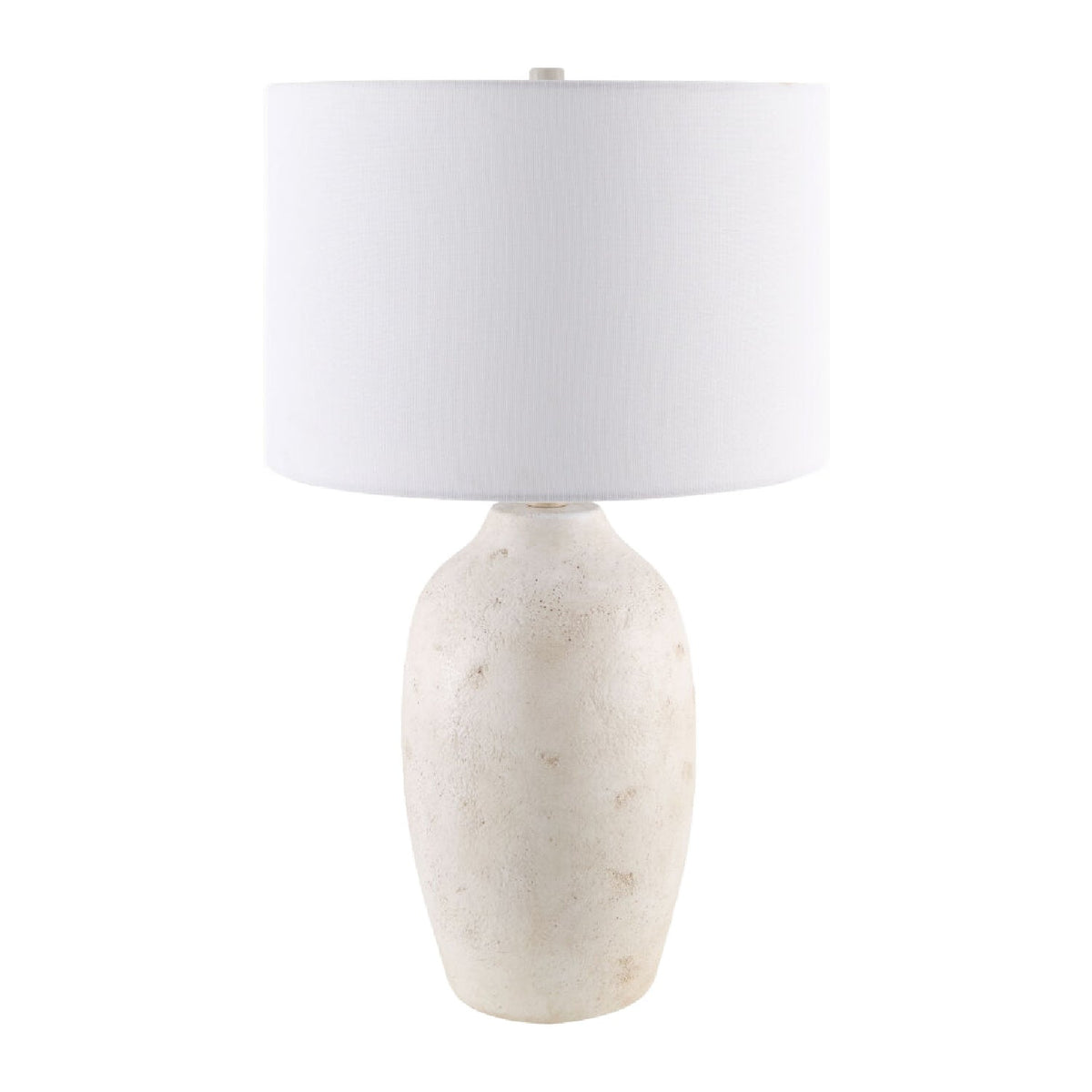 Modern European furniture - Linen Painted Cement Table Lamp - www.oroa.com