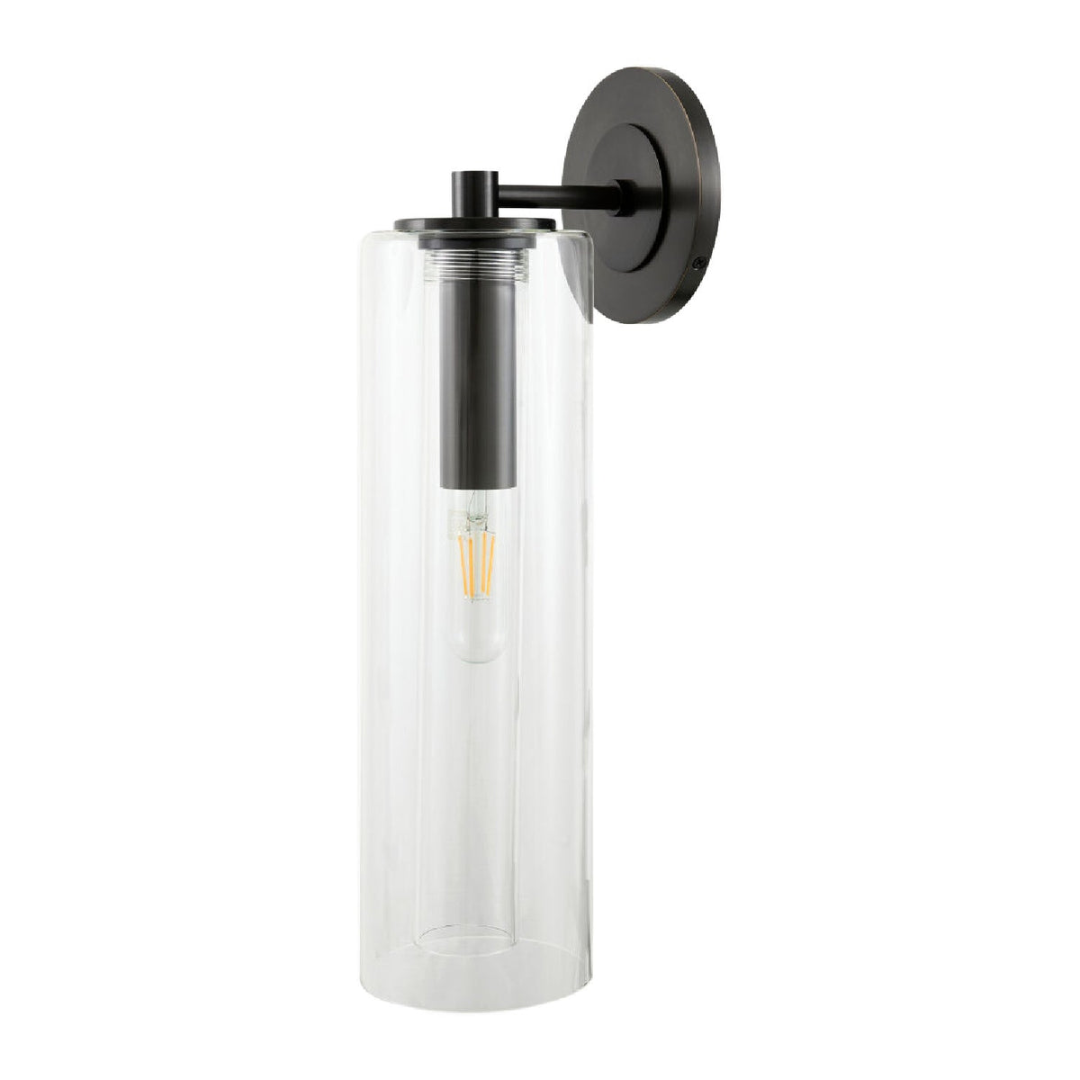 Modern European furniture - Tubular Clear Glass Wall Lamp - www.oroa.com