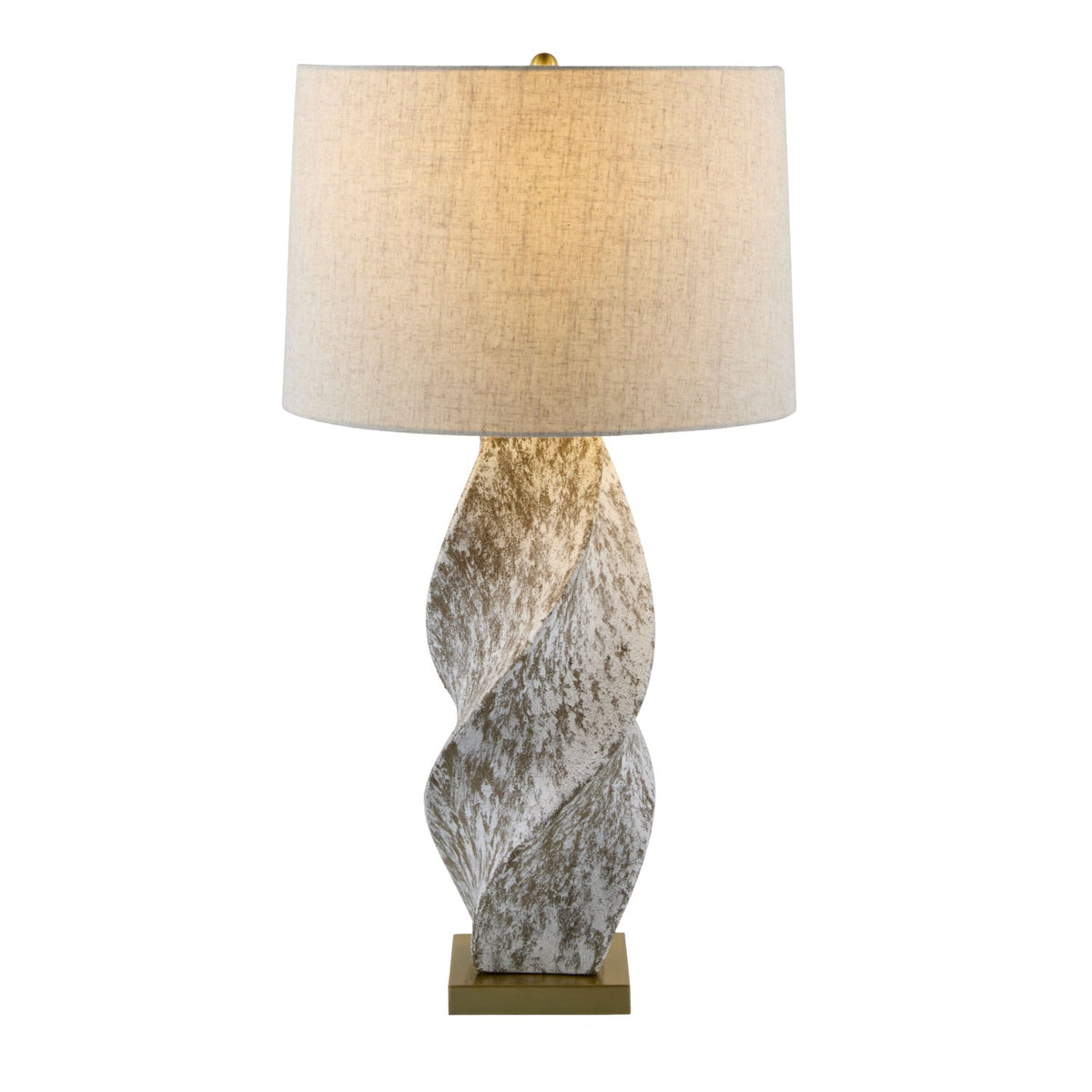 Modern European furniture - Twisted Ceramic Accent Table Lamp - www.oroa.com