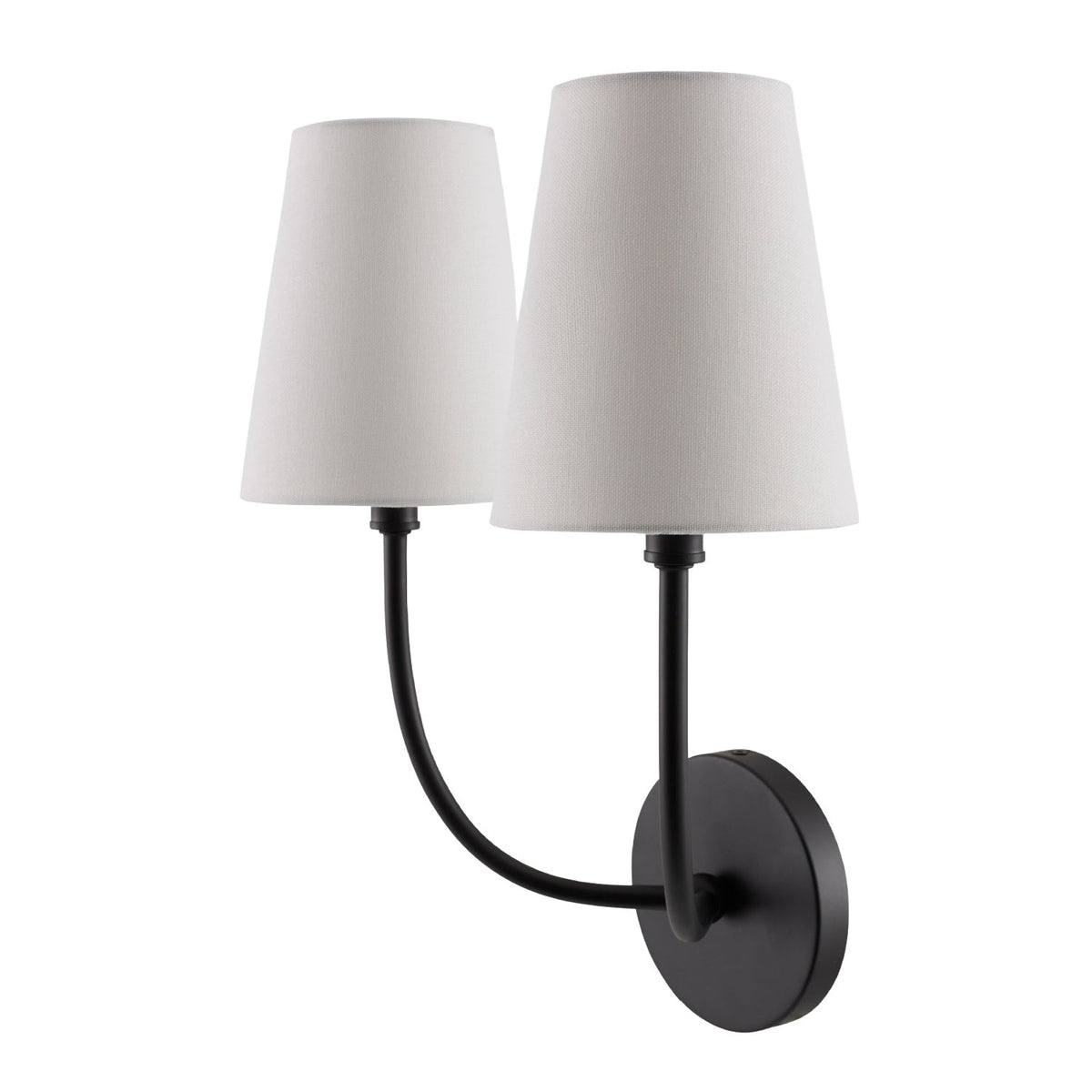 Modern European furniture - White Cotton 2-Light Wall Lamp - www.oroa.com