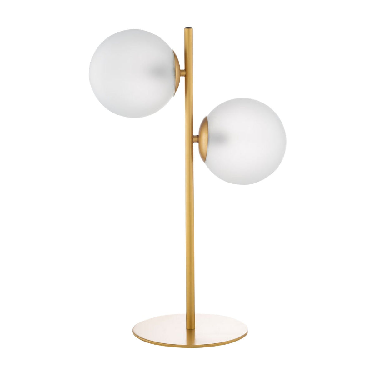 Modern European furniture - Dual White Glass Table Lamp - www.oroa.com