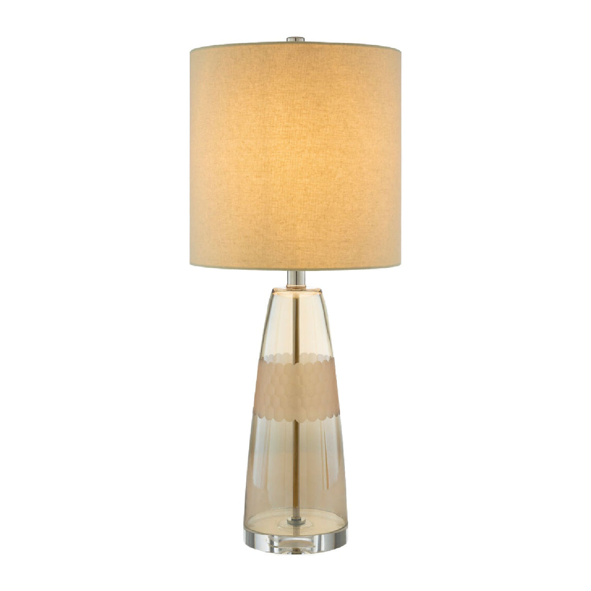 Modern European furniture - Clear Glass Accent Table Lamp - www.oroa.com