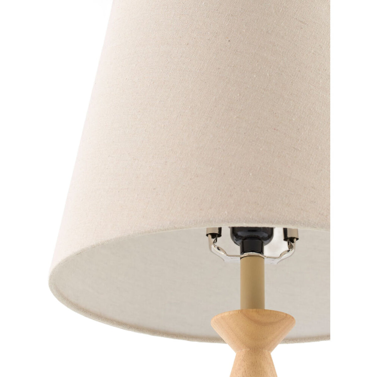 Modern European furniture - Linen Wood Veneer Table Lamp - www.oroa.com