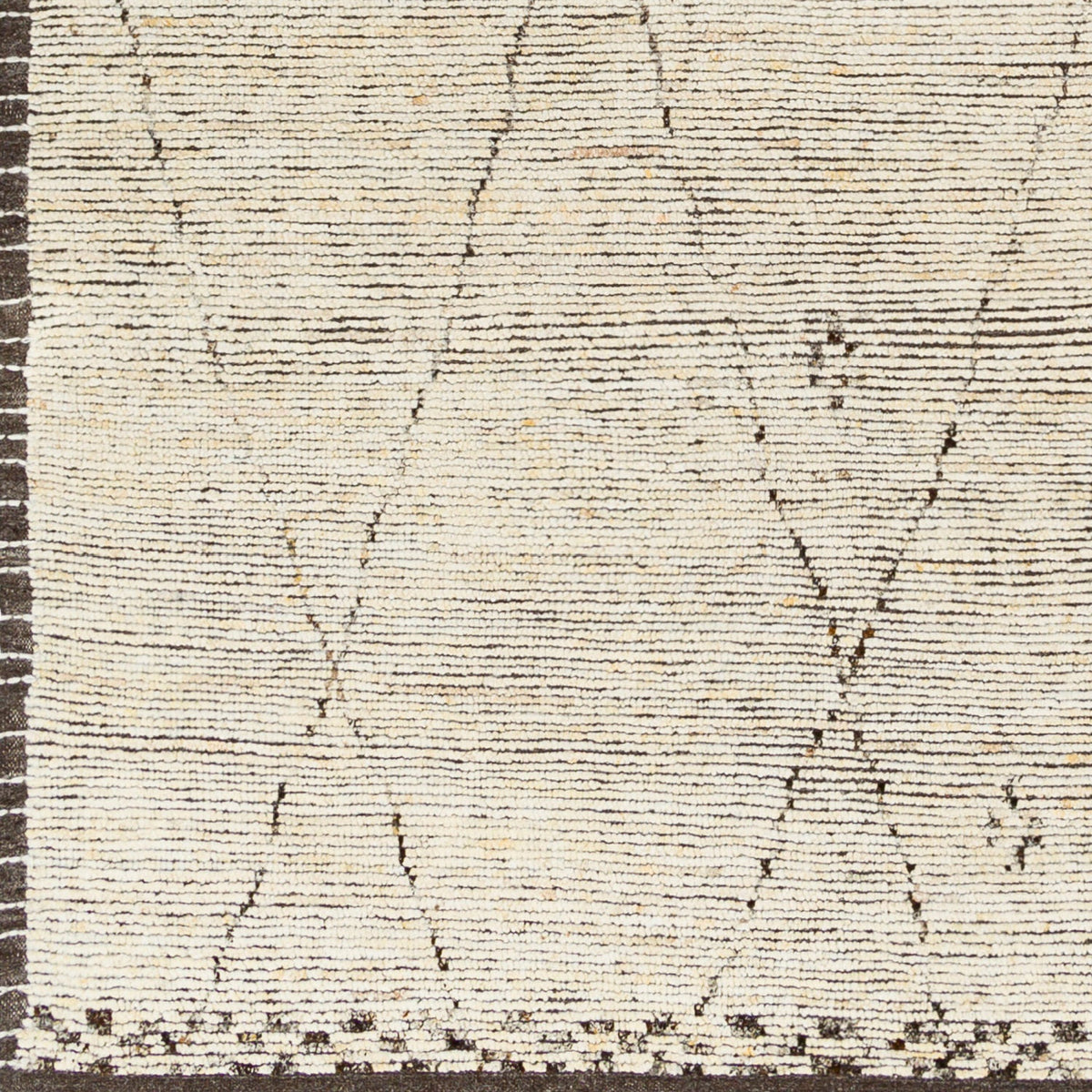 Gray Hand-Knotted Wool Table Runner