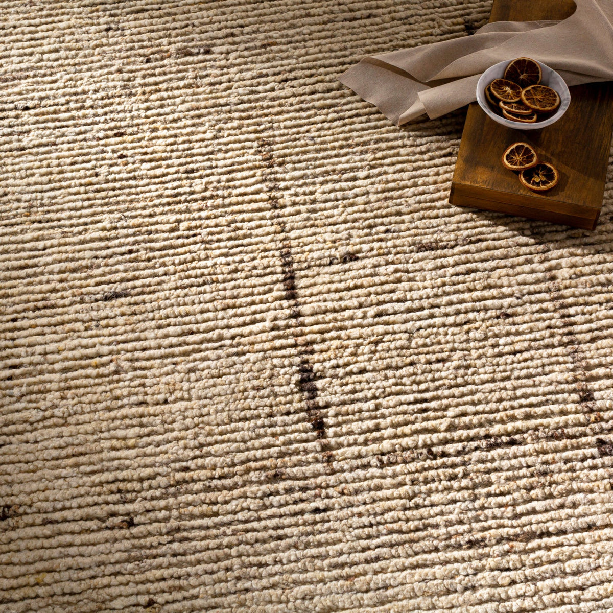Modern European furniture - Cream Wool Table Runner - www.oroa.com