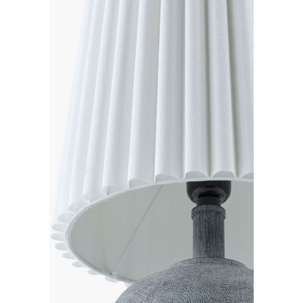 Modern European furniture - Fluted Linen Table Lamp Set (2) - www.oroa.com