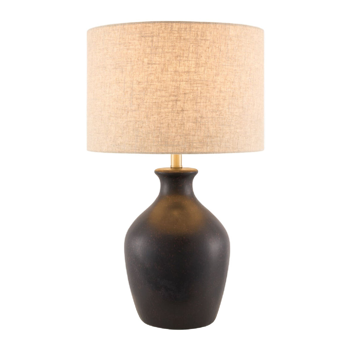 Modern European furniture - Linen Drum Shade Table Lamp - www.oroa.com