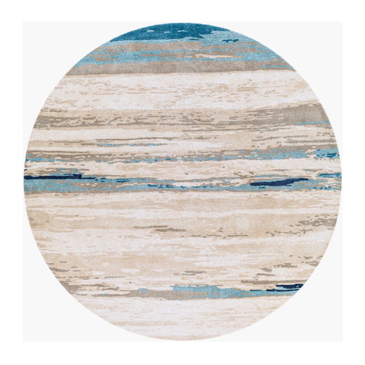 Modern European furniture - Viscose Wool Blend Round Carpet - www.oroa.com