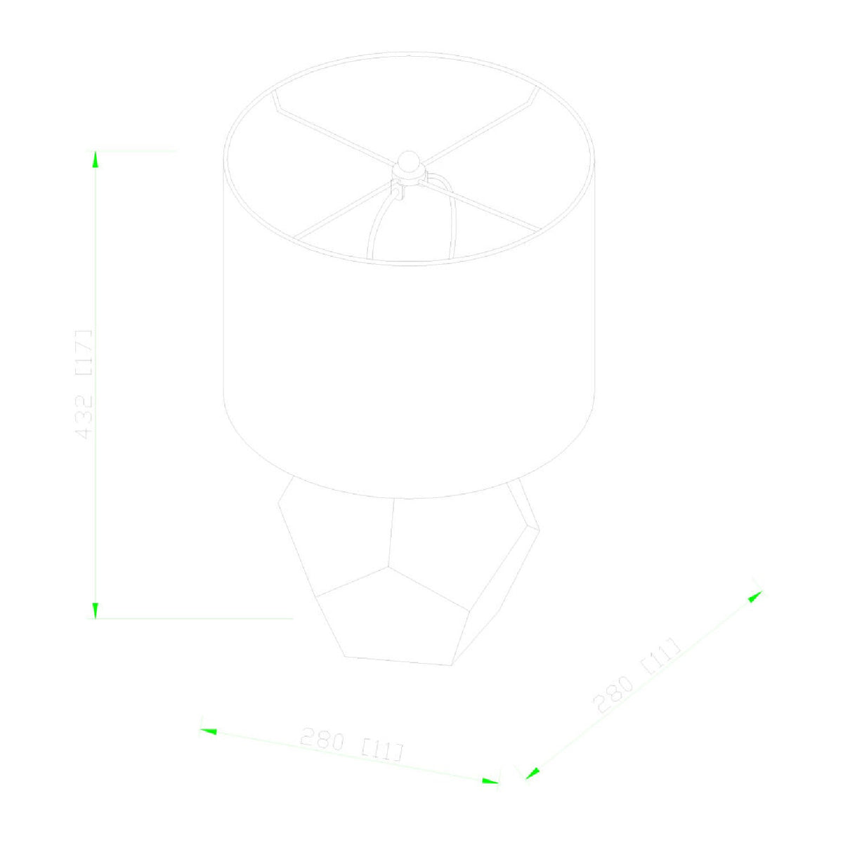 Modern European furniture - Faceted Glass Accent Table Lamp - www.oroa.com