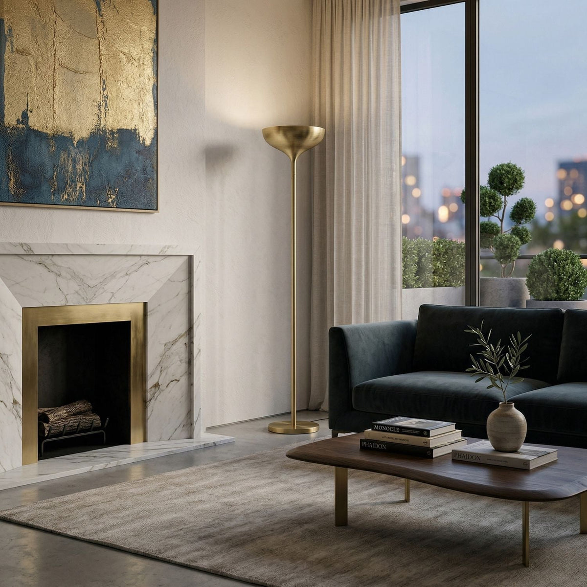 Modern European furniture - Industrial Style Accent Floor Lamp - www.oroa.com