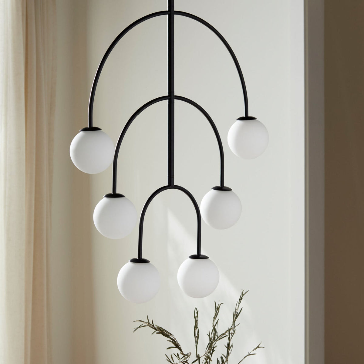 Modern European furniture - Back Arched 6-Light Chandelier - www.oroa.com