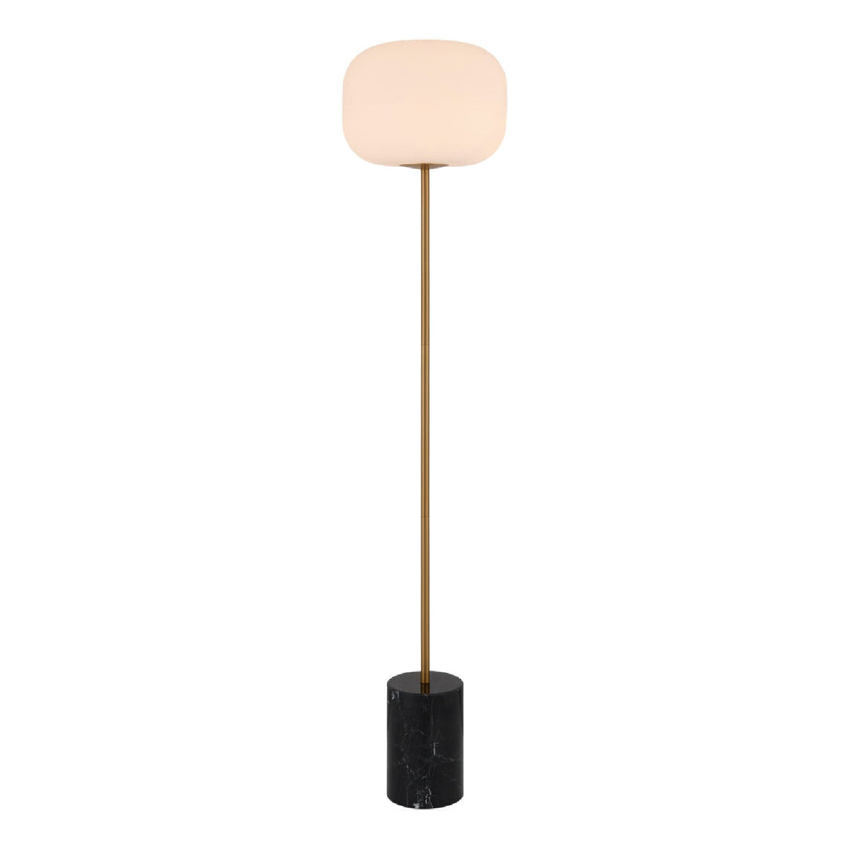 Modern European furniture - White Glass Accent Floor Lamp - www.oroa.com