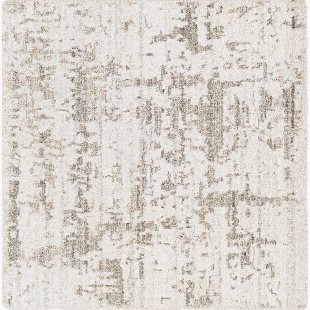 Modern European furniture - Gray Viscose Blend Round Carpet - www.oroa.com