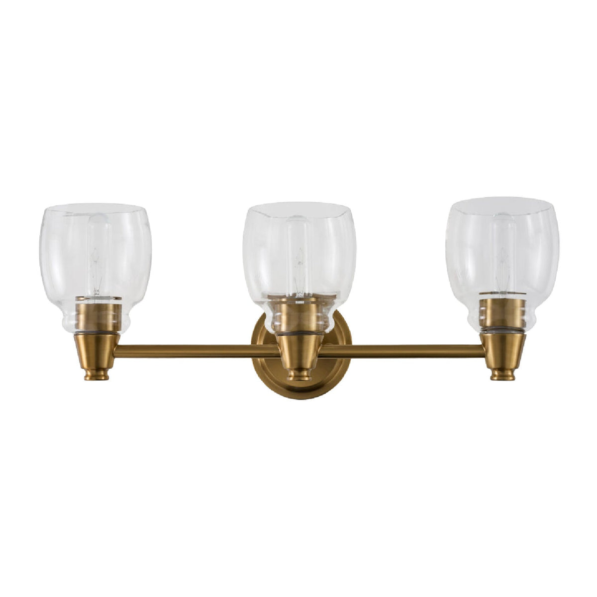 Modern European furniture - Gold Framed Glass Wall Lamp - www.oroa.com