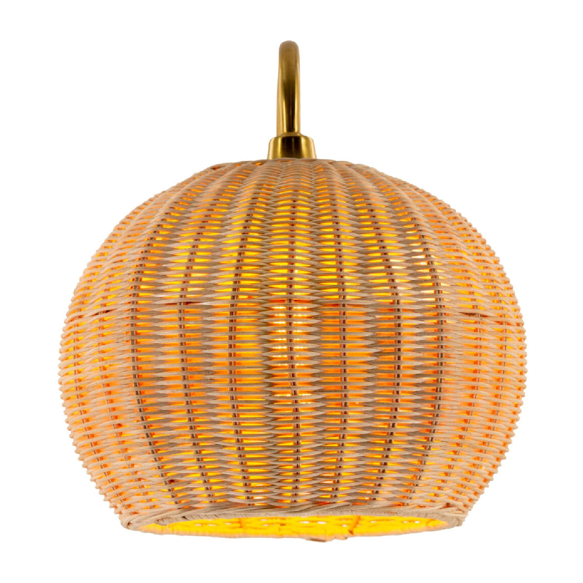 Modern European furniture - Round Rattan Wall Lamp - www.oroa.com