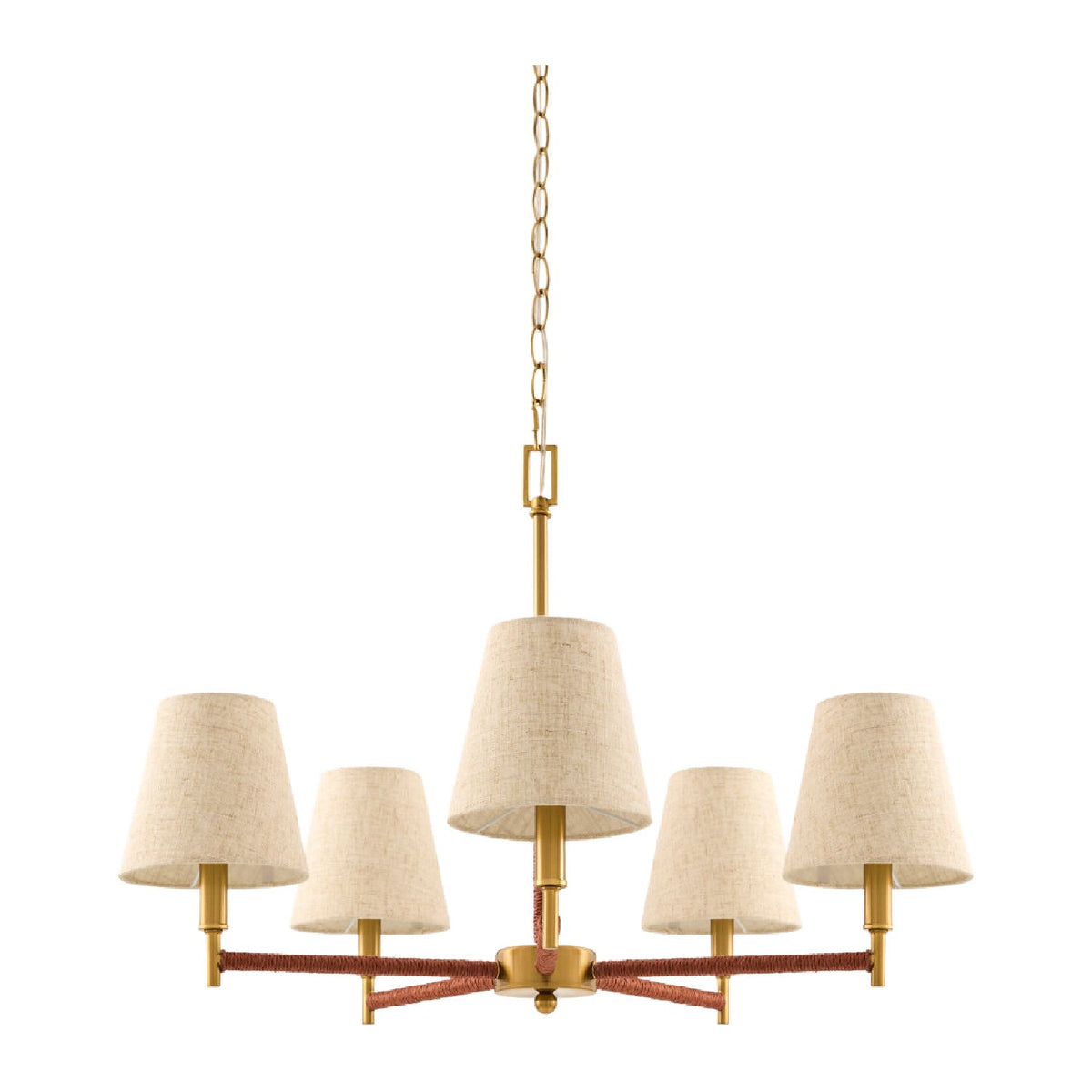 Modern European furniture - Gold Armed Chandelier - www.oroa.com