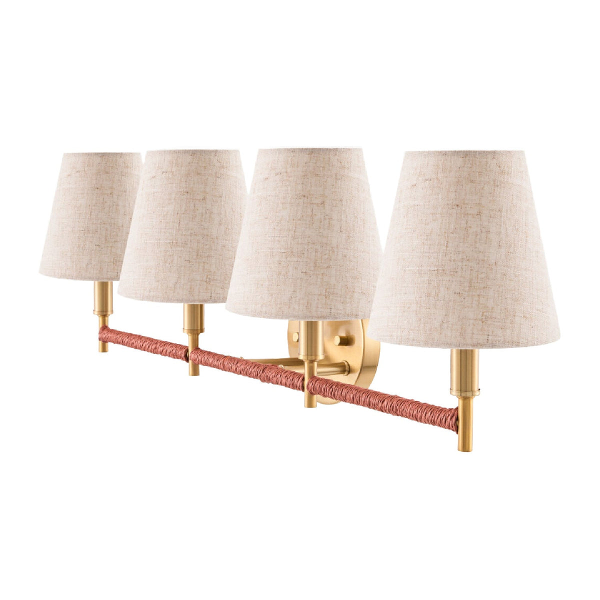 Modern European furniture - Fabric Shade 4-Light Wall Lamp - www.oroa.com