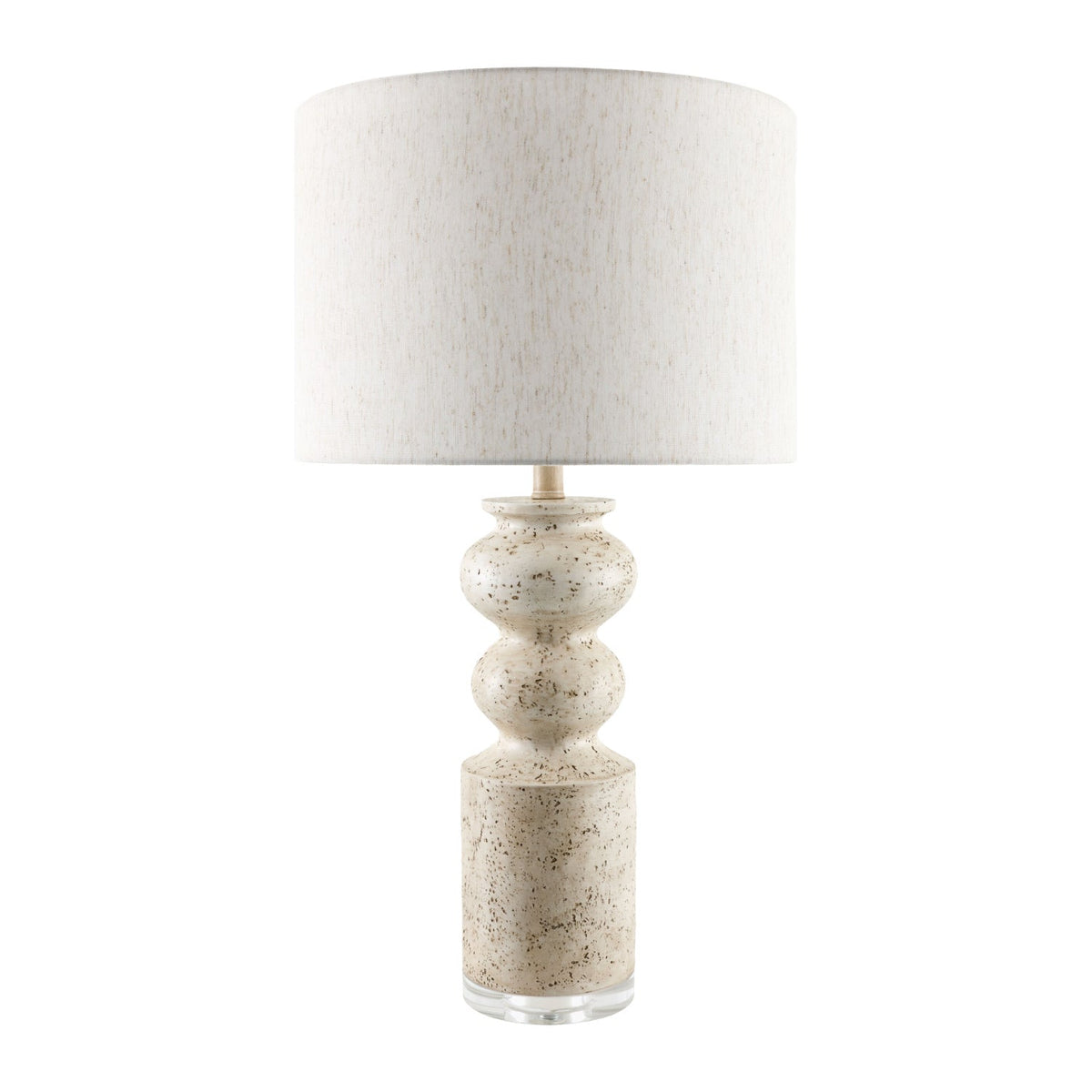Modern European furniture - Cream Layered Base Table Lamp - www.oroa.com