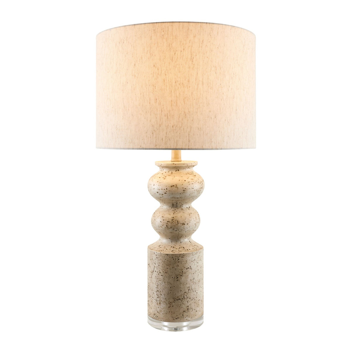 Modern European furniture - Cream Layered Base Table Lamp - www.oroa.com
