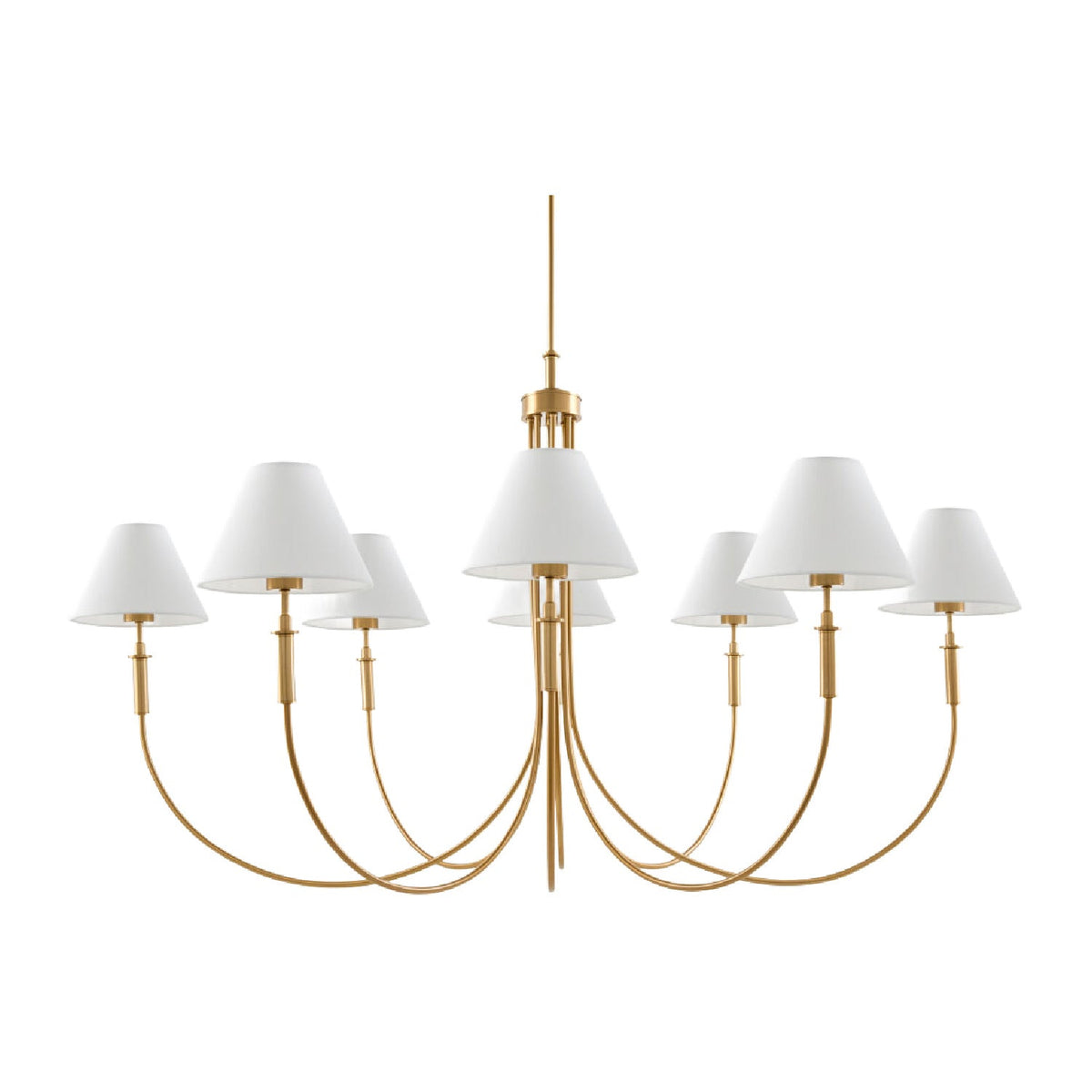Modern European furniture - Linen Shade 8-Light Chandelier - www.oroa.com