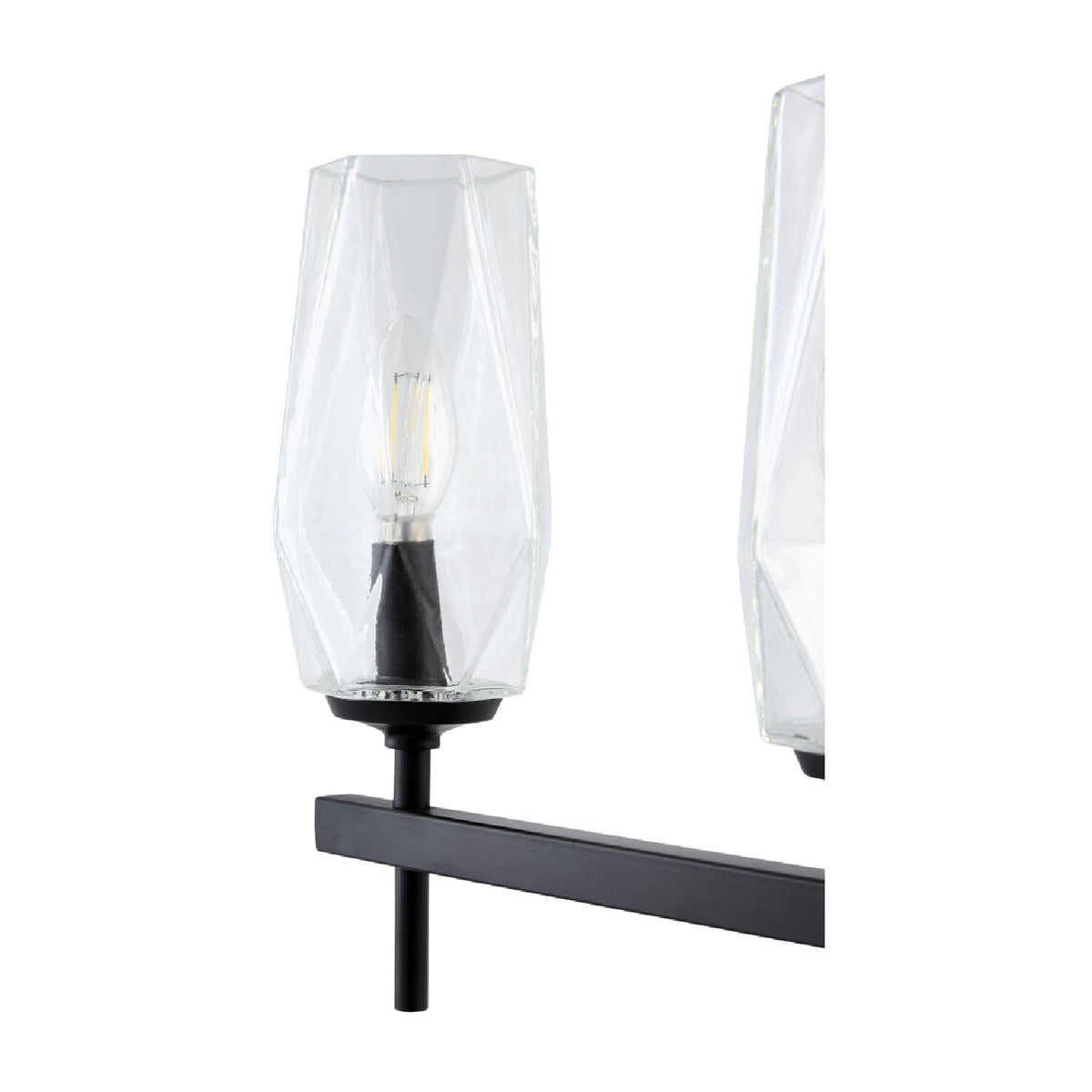 Modern European furniture - Faceted Clear Glass Wall Lamp - www.oroa.com