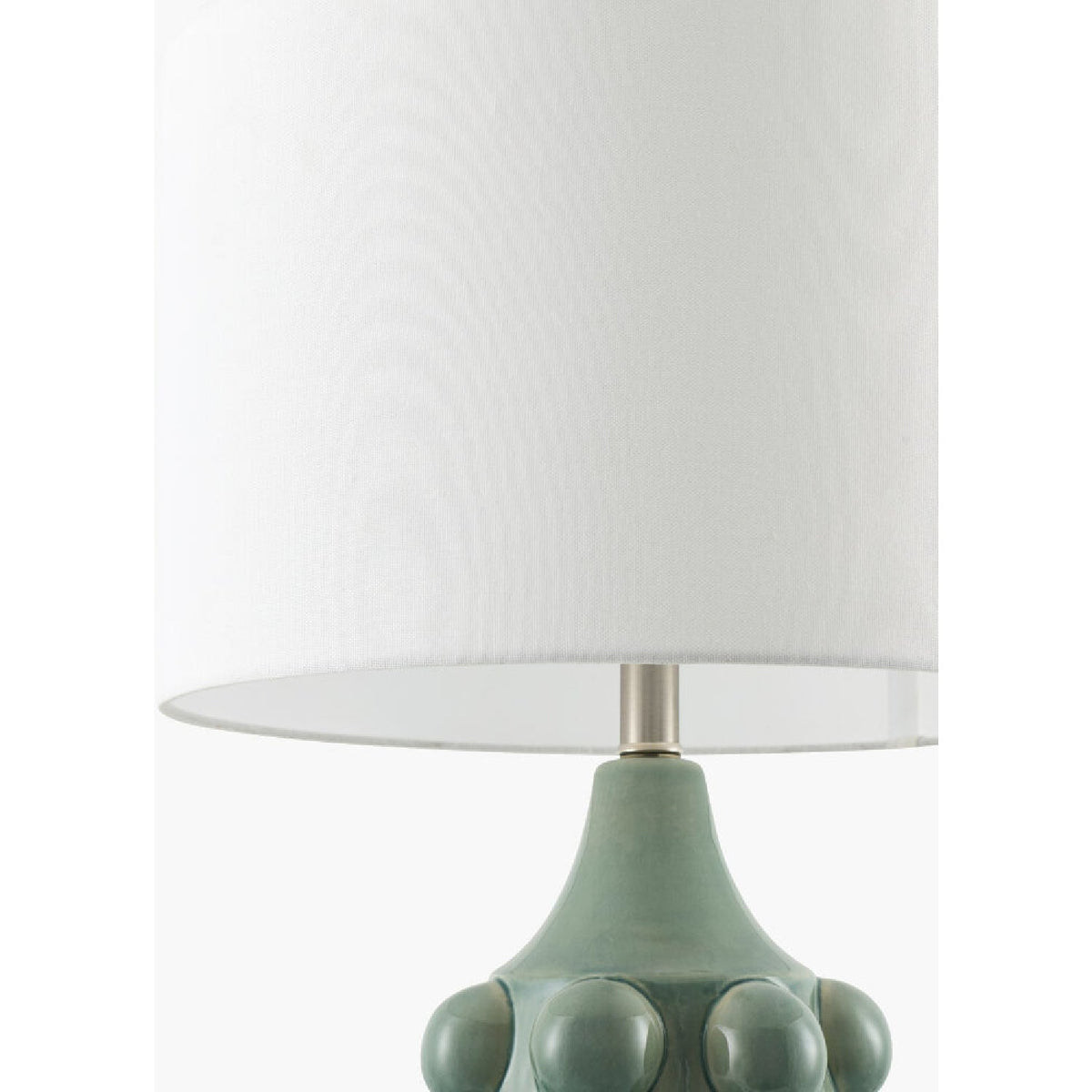 Modern European furniture - Embellished Green Ceramic Table Lamp - www.oroa.com