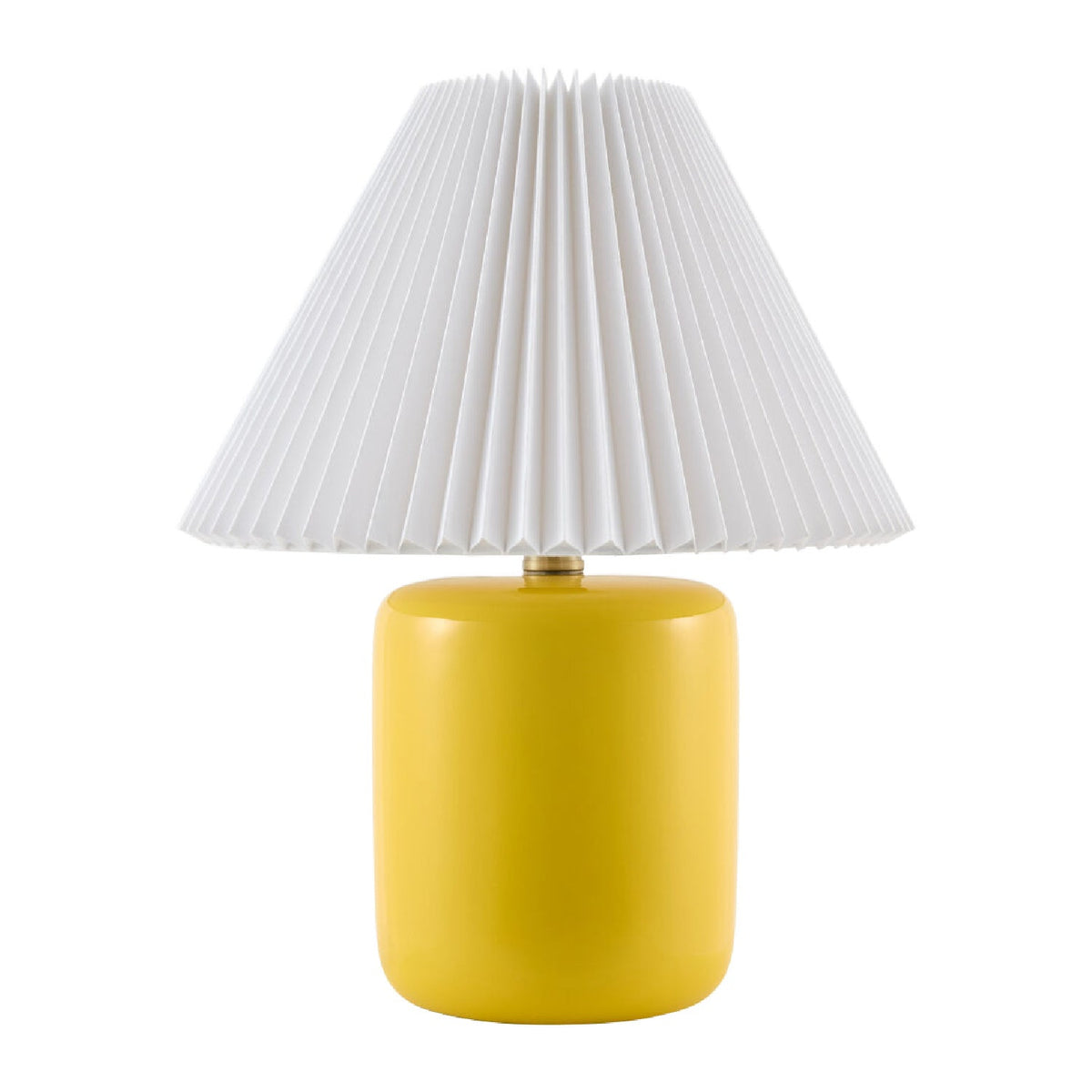 Modern European furniture - Ceramic Pleated Linen Table Lamp - www.oroa.com