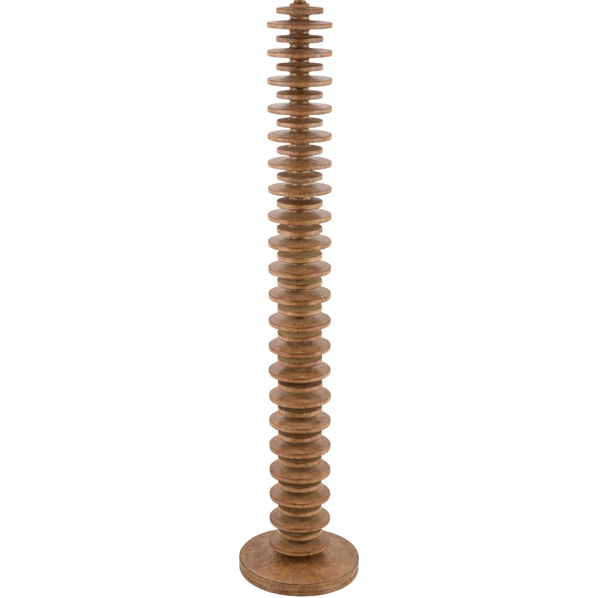 Modern European furniture - Beige Stacked Base Floor Lamp - www.oroa.com