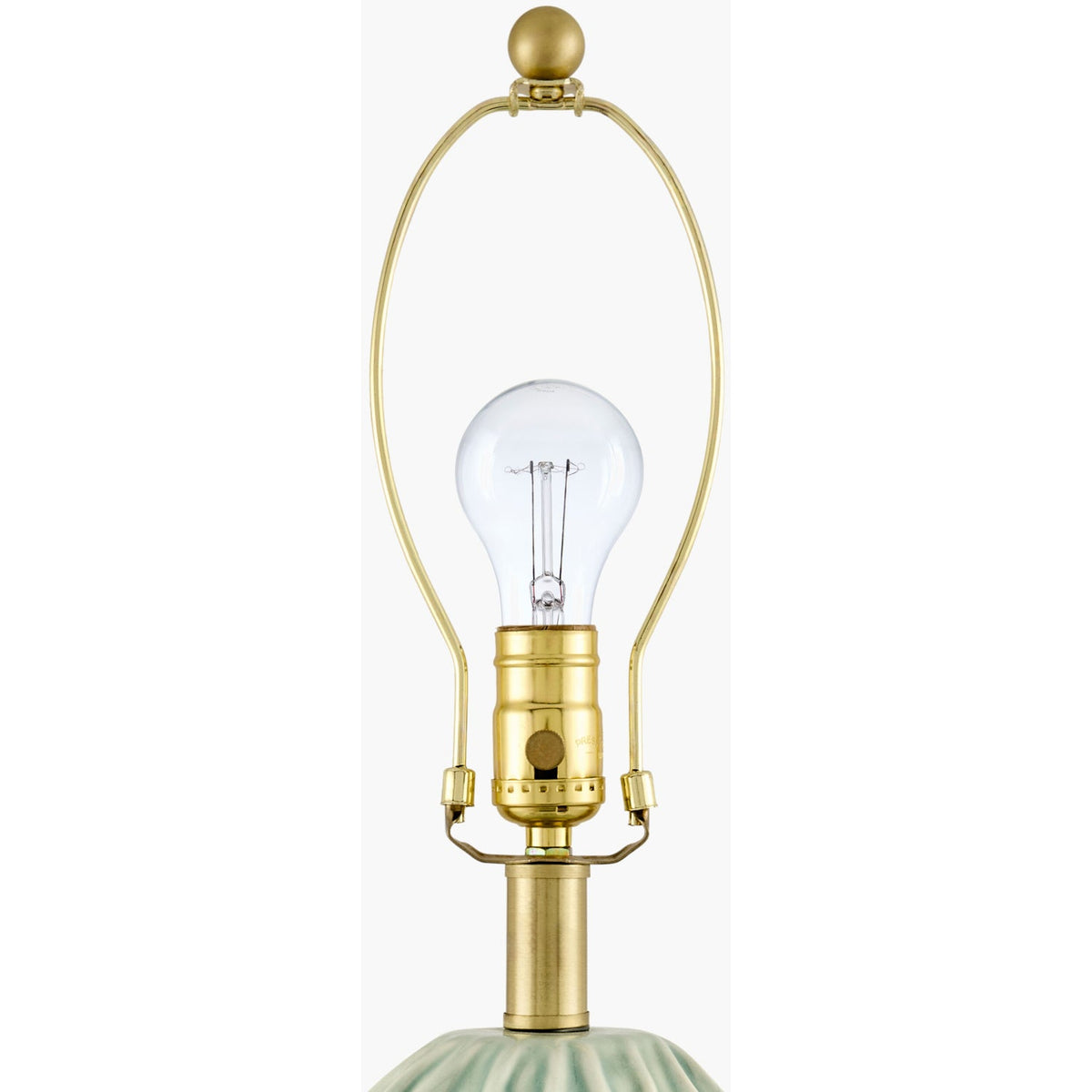 Modern European furniture - Green Relief Ceramic Table Lamp - www.oroa.com